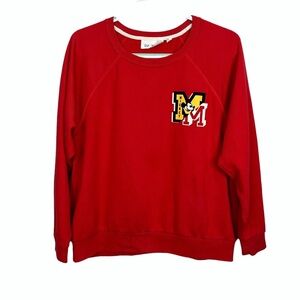 GAP x Disney Mickey Mouse Red Sweatshirt